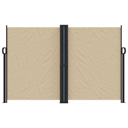 Vidaxl windscherm uittrekbaar 160x1000 cm beige