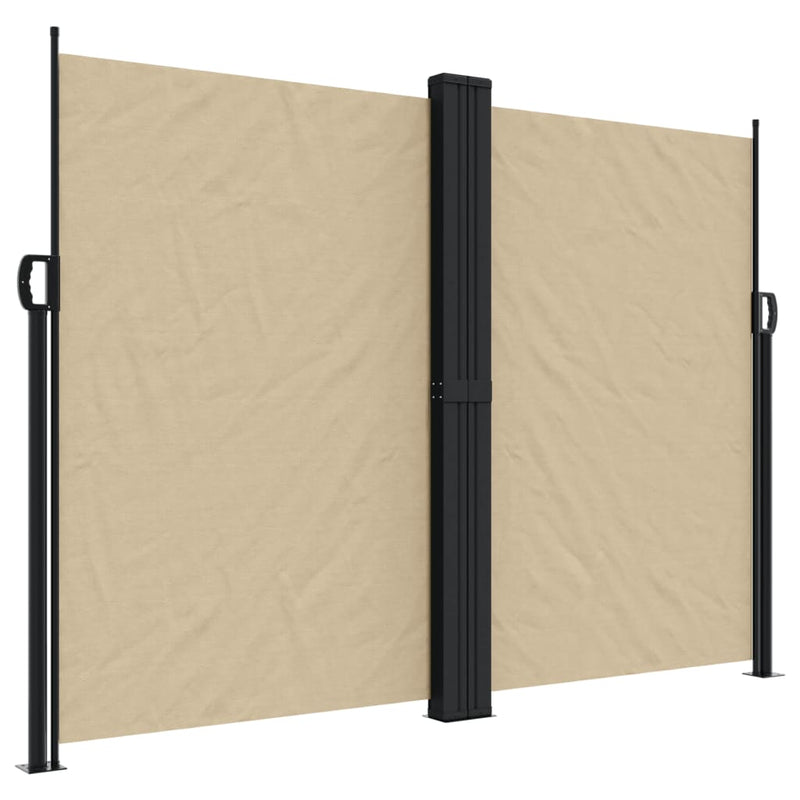 Afbeelding laden in galerijviewer, Vidaxl windscherm uittrekbaar 180x1000 cm beige
