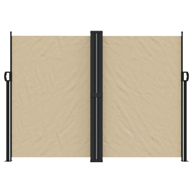 Afbeelding laden in galerijviewer, Vidaxl windscherm uittrekbaar 180x1000 cm beige
