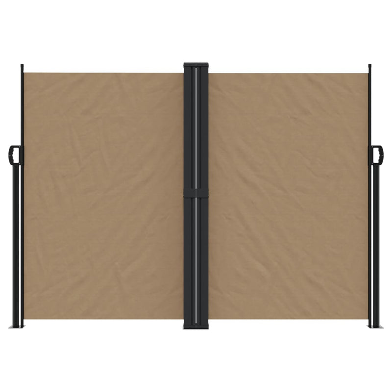 Afbeelding laden in galerijviewer, Vidaxl windscherm uittrekbaar 180x1000 cm taupe
