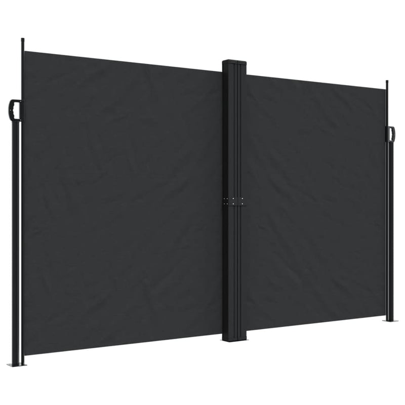 Afbeelding laden in galerijviewer, Vidaxl windscherm uittrekbaar 200x1000 cm zwart
