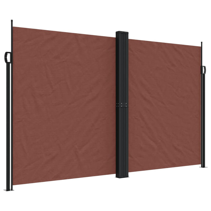 Afbeelding laden in galerijviewer, Vidaxl windscherm uittrekbaar 200x1000 cm bruin
