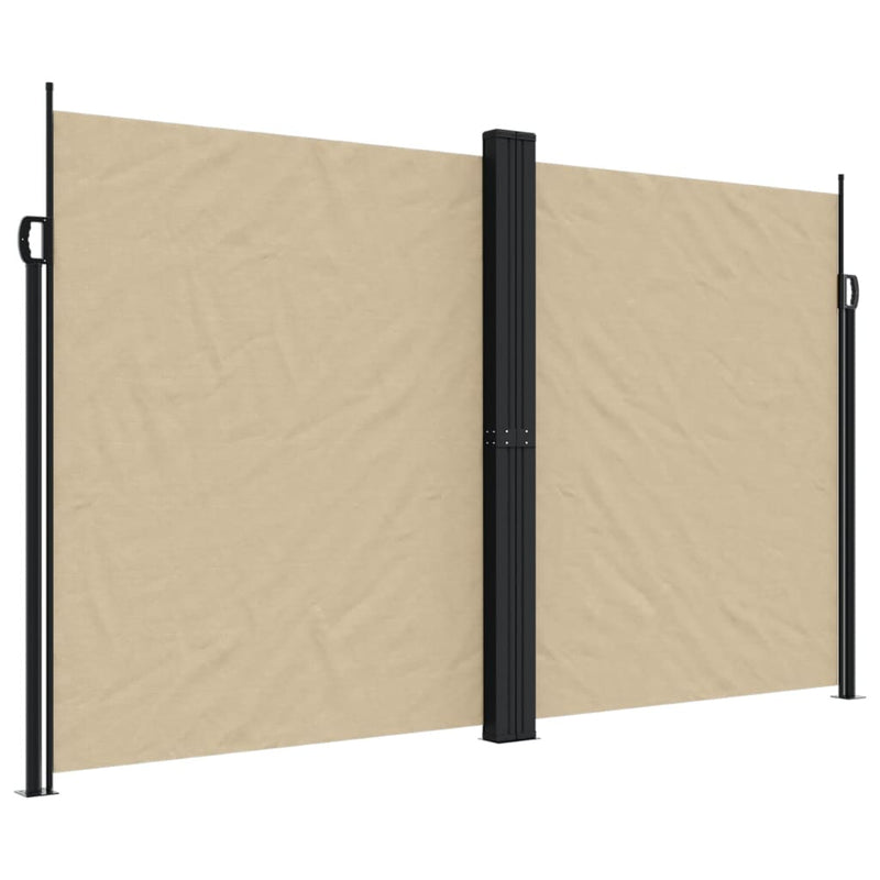 Afbeelding laden in galerijviewer, Vidaxl windscherm uittrekbaar 200x1000 cm beige
