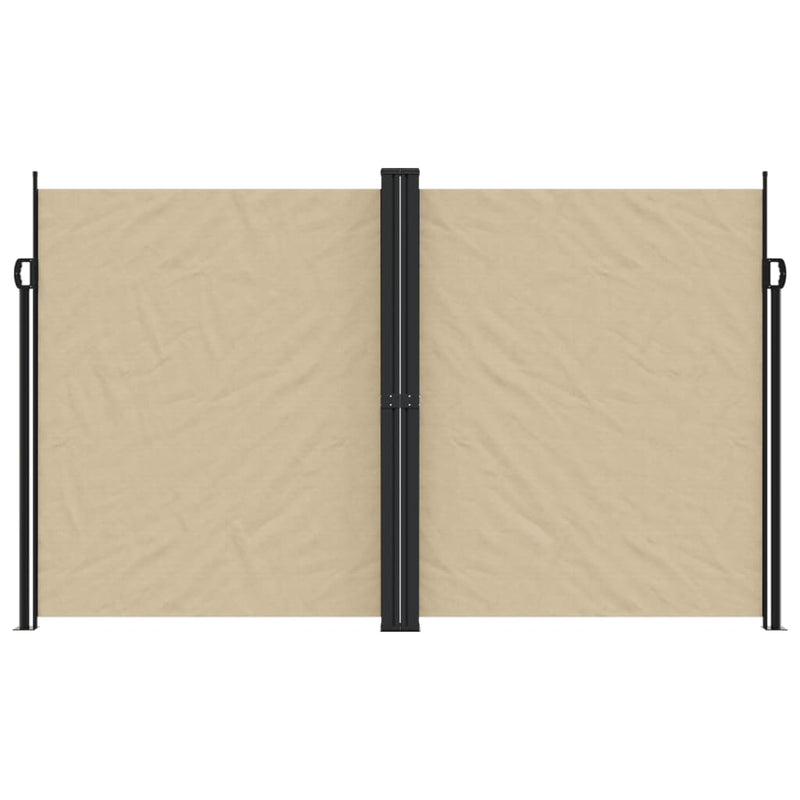 Afbeelding laden in galerijviewer, Vidaxl windscherm uittrekbaar 200x1000 cm beige
