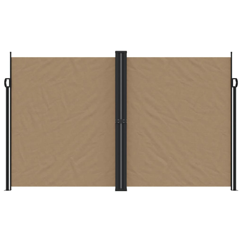 Afbeelding laden in galerijviewer, Vidaxl windscherm uittrekbaar 200x1000 cm taupe
