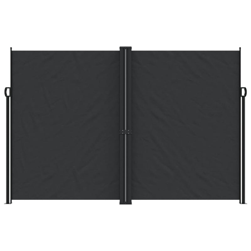 Afbeelding laden in galerijviewer, Vidaxl windscherm uittrekbaar 220x1000 cm zwart
