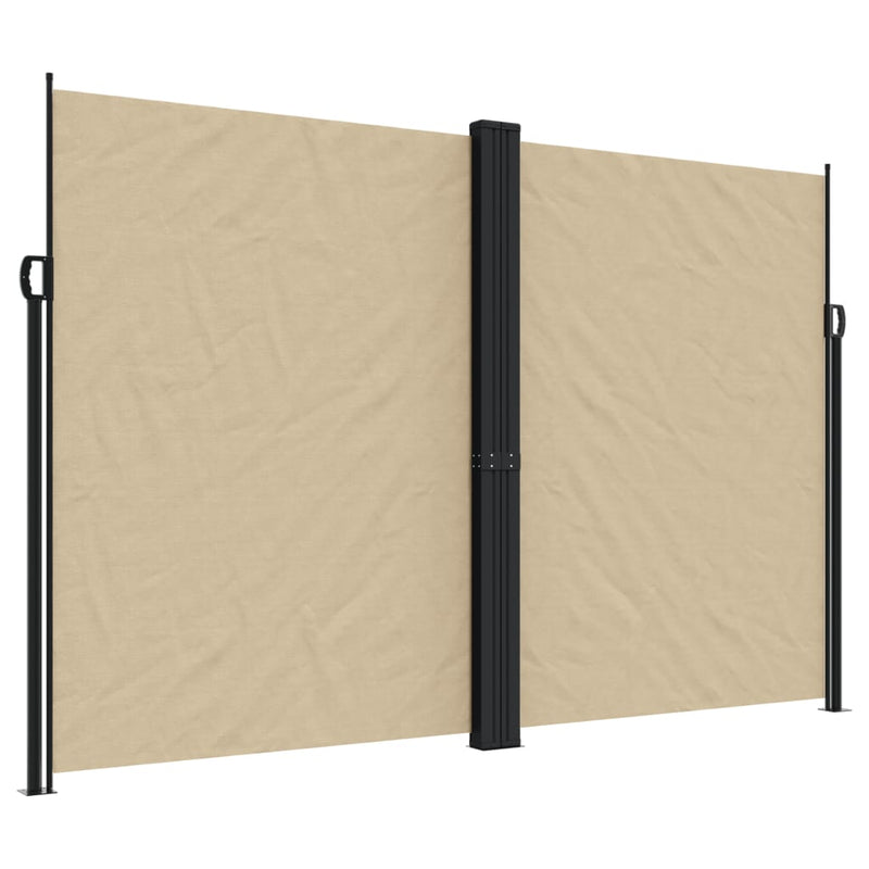 Afbeelding laden in galerijviewer, Vidaxl windscherm uittrekbaar 220x1000 cm beige

