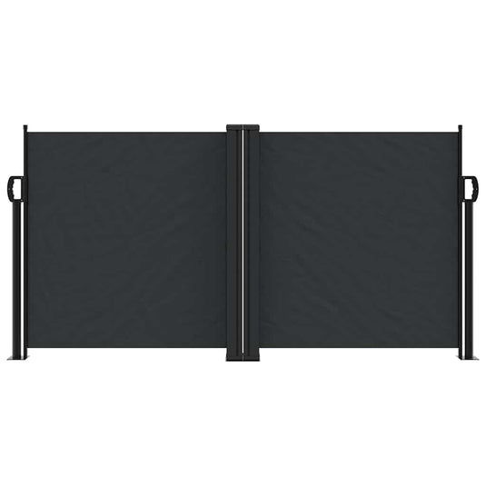 Vidaxl windscherm uittrekbaar 120x1200 cm zwart