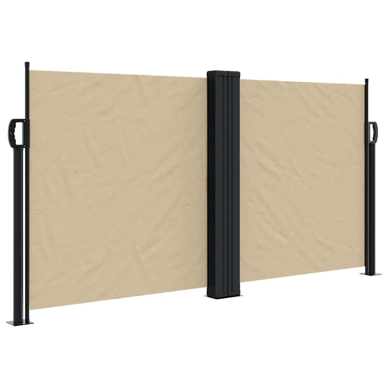Afbeelding laden in galerijviewer, Vidaxl windscherm uittrekbaar 120x1200 cm beige
