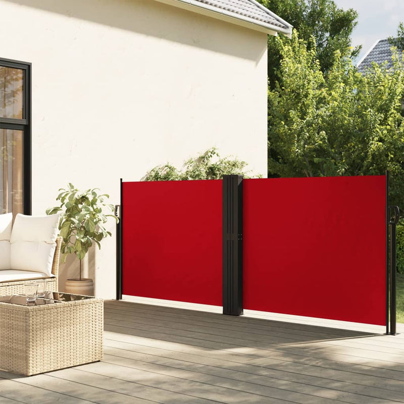 Afbeelding laden in galerijviewer, Vidaxl windscherm uittrekbaar 140x1200 cm rood
