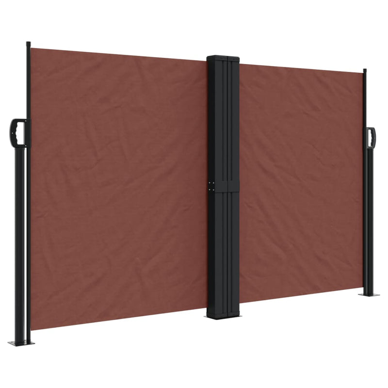 Afbeelding laden in galerijviewer, Vidaxl windscherm uittrekbaar 140x1200 cm bruin
