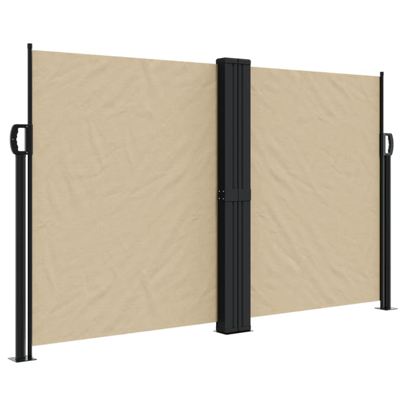 Afbeelding laden in galerijviewer, Vidaxl windscherm uittrekbaar 140x1200 cm beige

