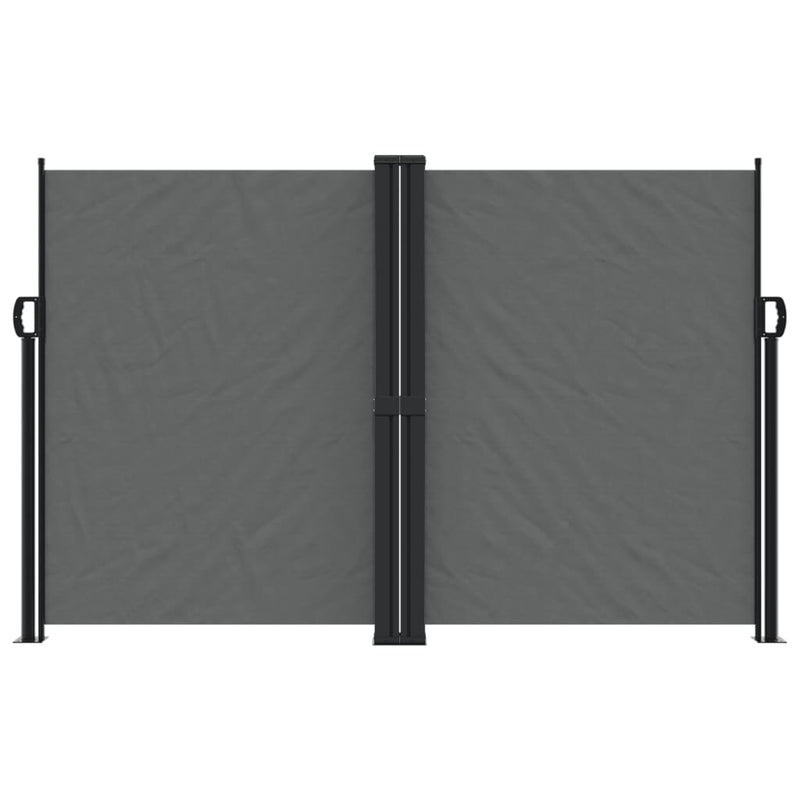 Afbeelding laden in galerijviewer, Vidaxl windscherm uittrekbaar 160x1200 cm antracietkleurig
