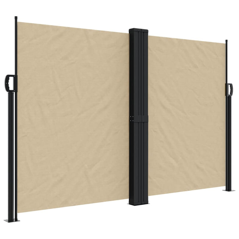 Afbeelding laden in galerijviewer, Vidaxl windscherm uittrekbaar 160x1200 cm beige
