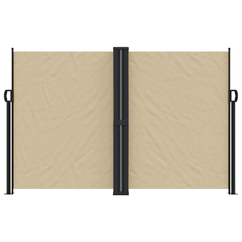 Afbeelding laden in galerijviewer, Vidaxl windscherm uittrekbaar 160x1200 cm beige
