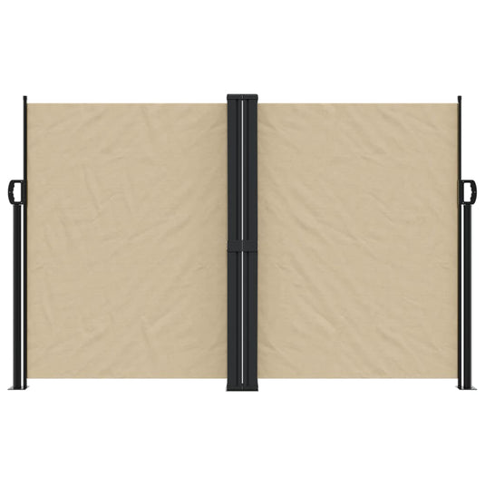 Vidaxl windscherm uittrekbaar 160x1200 cm beige