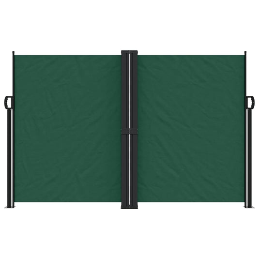 Vidaxl windscherm uittrekbaar 160x1200 cm donkergroen