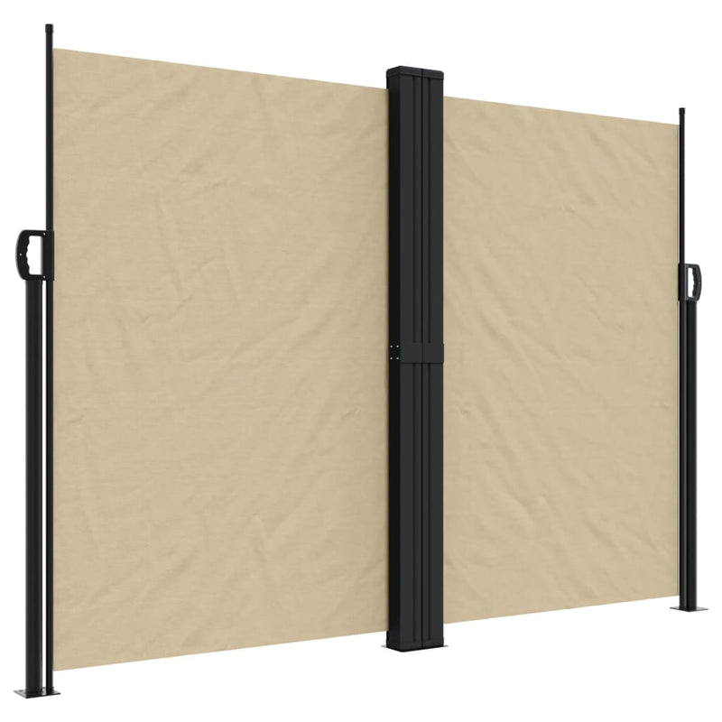 Afbeelding laden in galerijviewer, Vidaxl windscherm uittrekbaar 180x1200 cm beige
