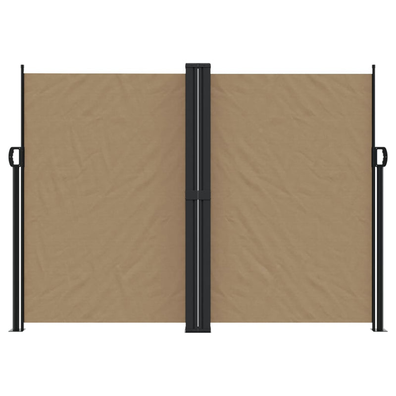 Afbeelding laden in galerijviewer, Vidaxl windscherm uittrekbaar 180x1200 cm taupe
