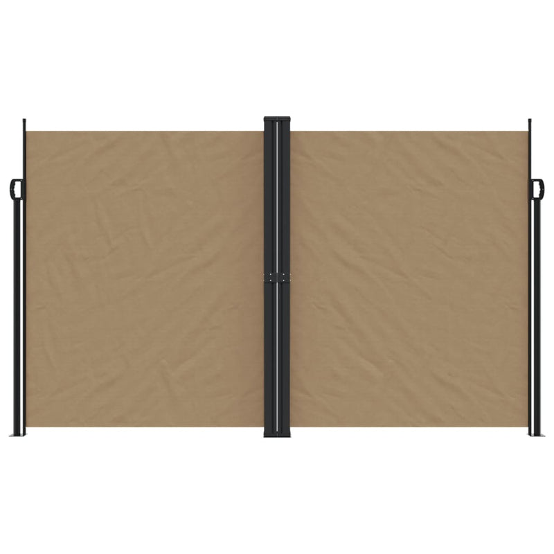 Afbeelding laden in galerijviewer, Vidaxl windscherm uittrekbaar 200x1200 cm taupe
