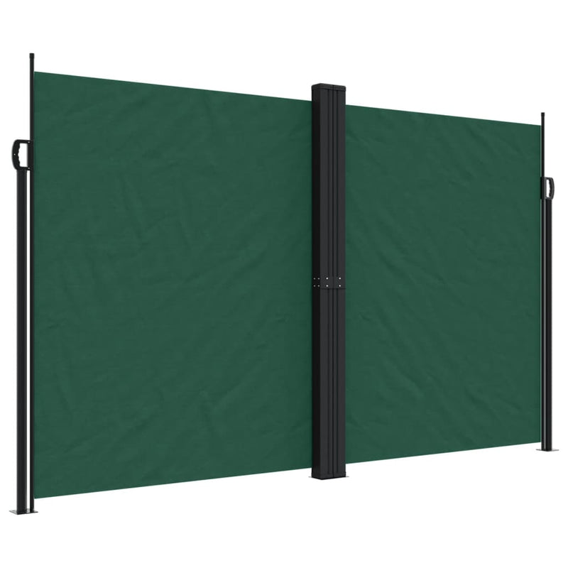 Afbeelding laden in galerijviewer, Vidaxl windscherm uittrekbaar 200x1200 cm donkergroen
