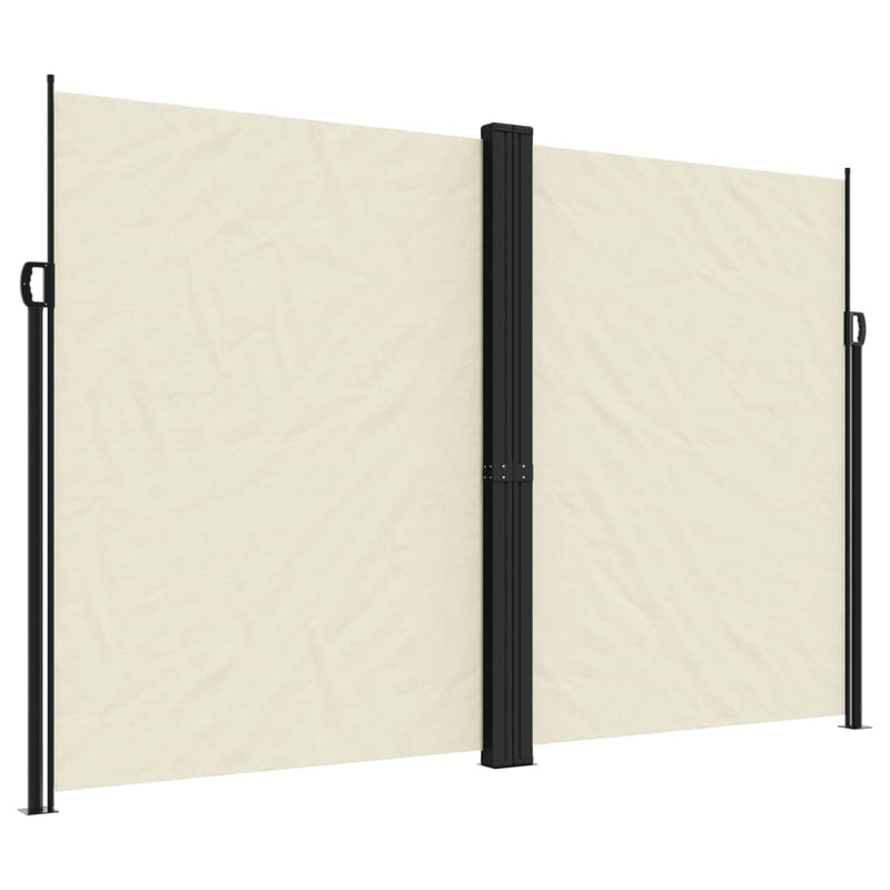 Afbeelding laden in galerijviewer, Vidaxl tuinscherm uittrekbaar 220x1200 cm crèmekleurig

