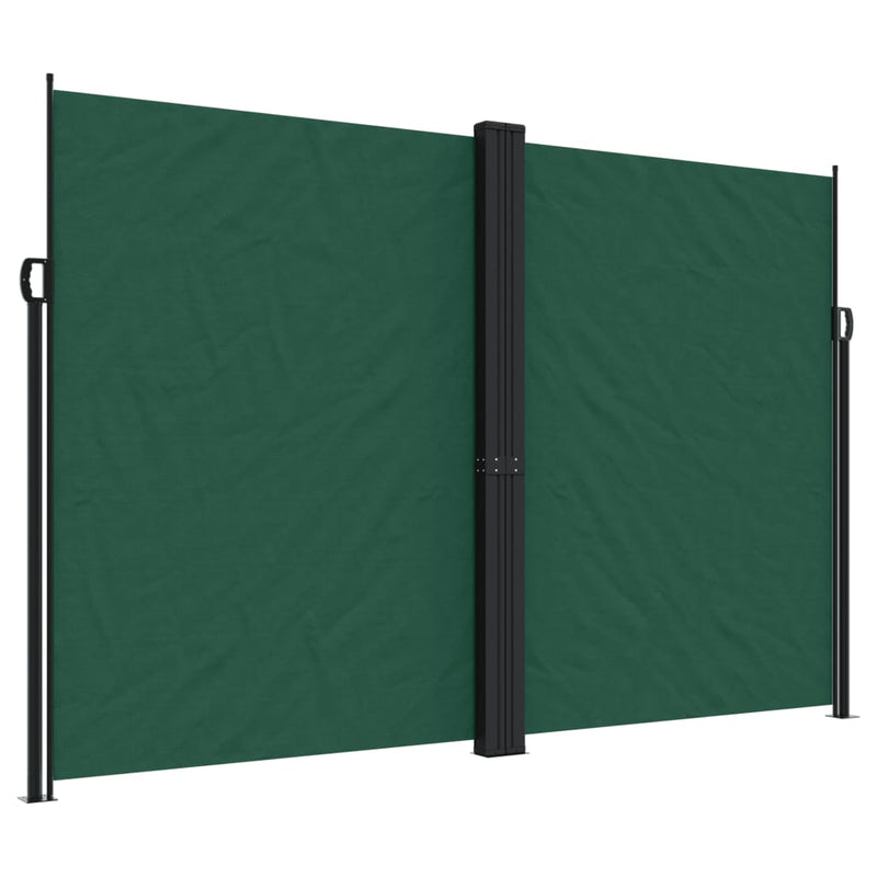 Afbeelding laden in galerijviewer, Vidaxl windscherm uittrekbaar 220x1200 cm donkergroen
