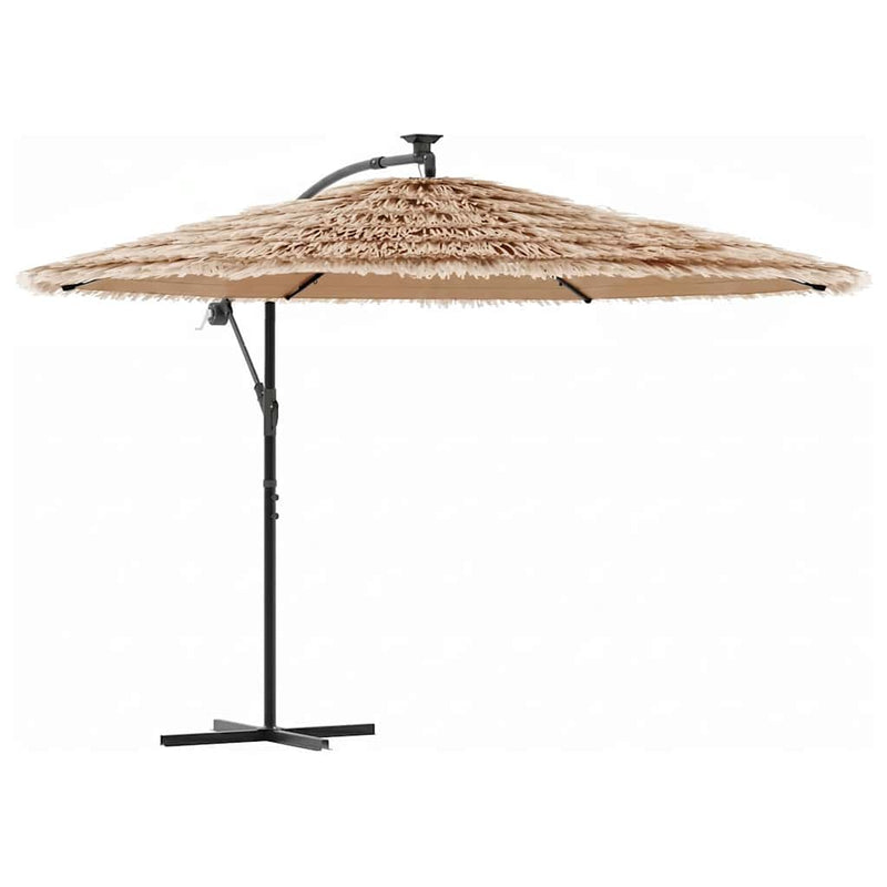 Afbeelding laden in galerijviewer, Vidaxl parasol met stalen paal 269x269x235 cm bruin
