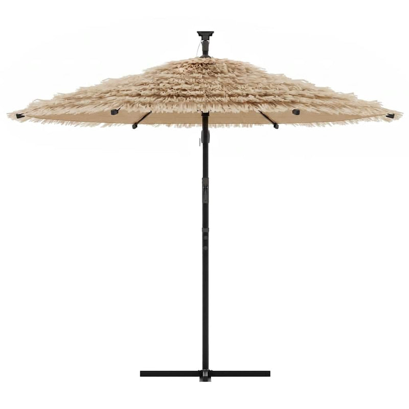 Afbeelding laden in galerijviewer, Vidaxl parasol met stalen paal 269x269x235 cm bruin
