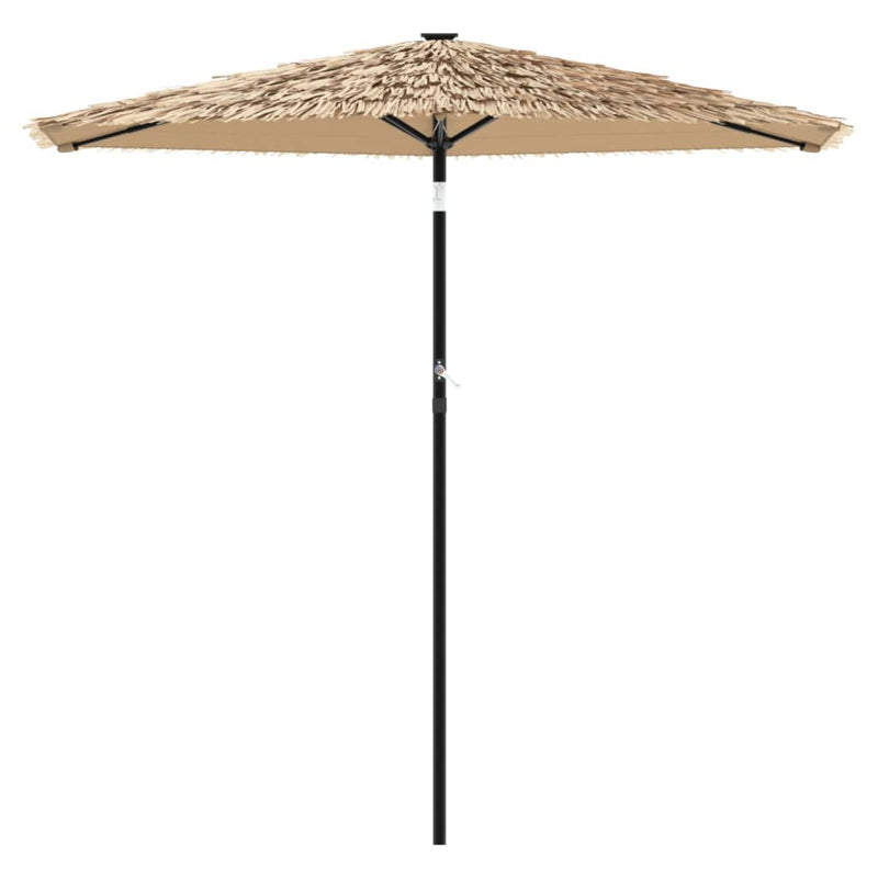 Afbeelding laden in galerijviewer, Vidaxl parasol met stalen paal 268x268x226 cm bruin
