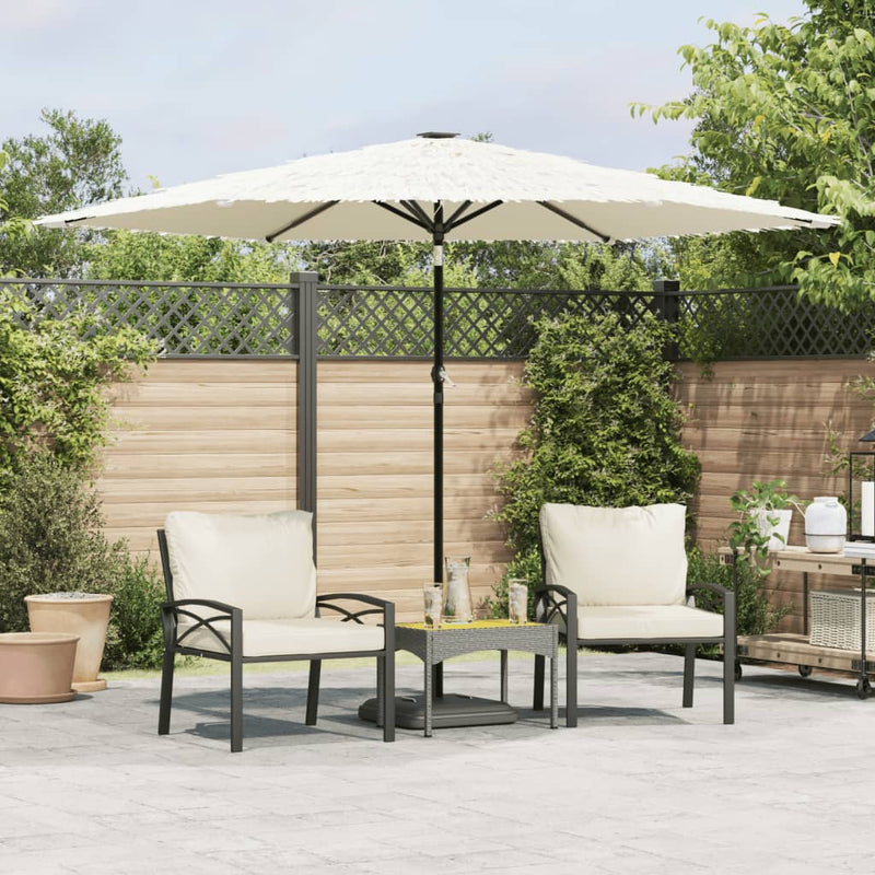 Afbeelding laden in galerijviewer, Vidaxl parasol met stalen paal 288x288x225 cm wit
