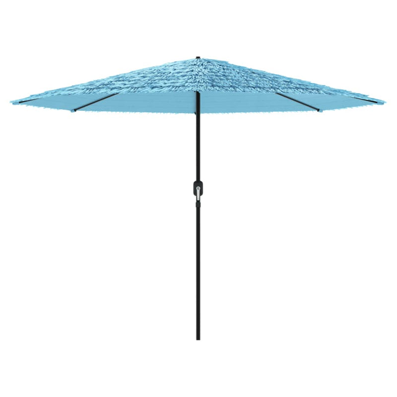 Afbeelding laden in galerijviewer, Vidaxl parasol met stalen paal 324x324x247 cm blauw
