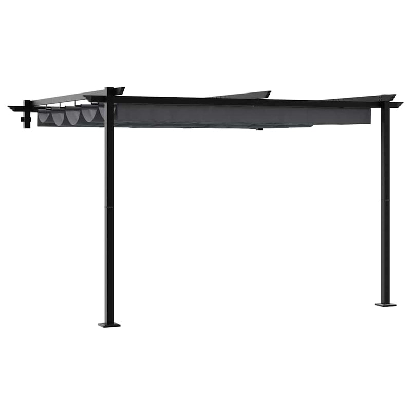 Afbeelding laden in galerijviewer, Vidaxl prieel antraciet 300 x 300 x 200 cm polyester

