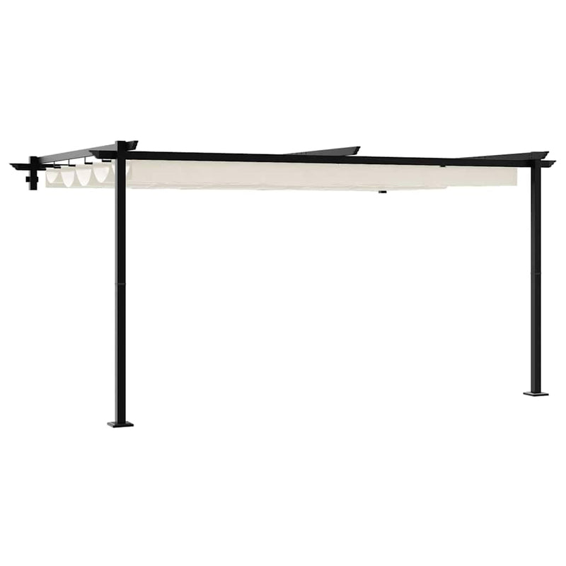 Afbeelding laden in galerijviewer, Vidaxl paviljoen 400 x 300 x 200 cm crèmekleurig polyester
