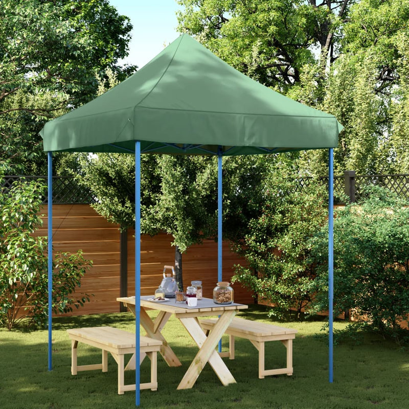 Afbeelding laden in galerijviewer, Vidaxl partytent inklapbaar pop-up 200x200x306 cm groen
