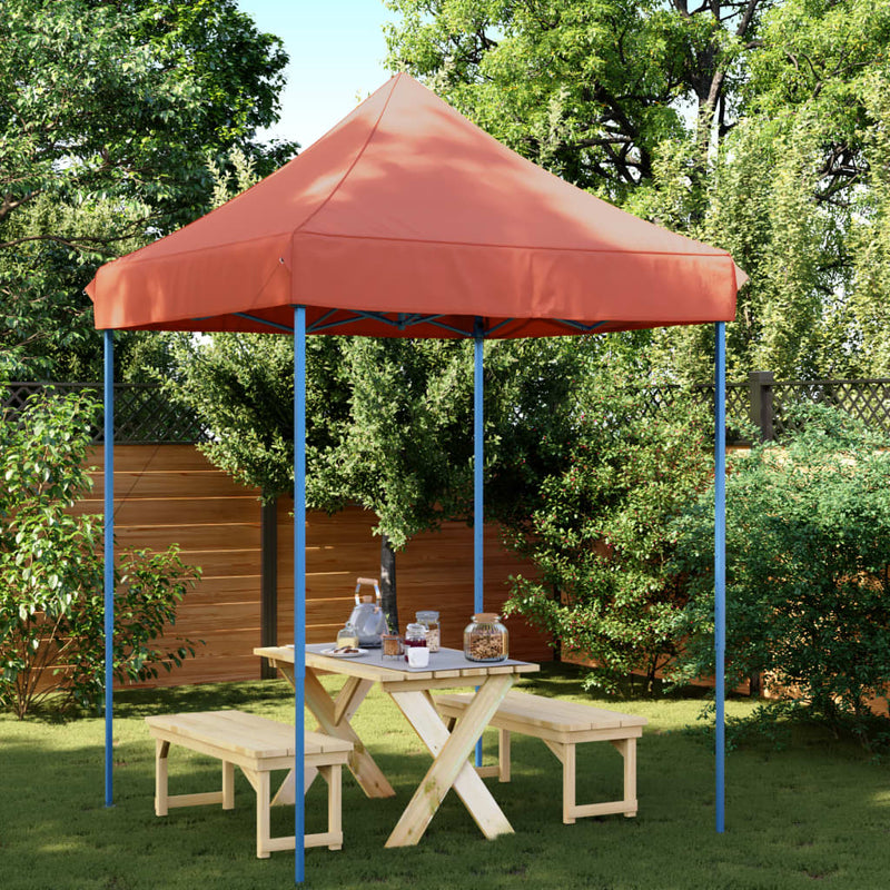 Afbeelding laden in galerijviewer, Vidaxl partytent inklapbaar pop-up 200x200x306 cm terracotta
