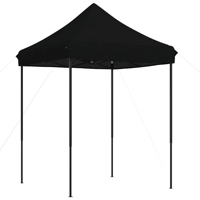 Afbeelding laden in galerijviewer, Vidaxl partytent inklapbaar pop-up 200x200x306 cm zwart
