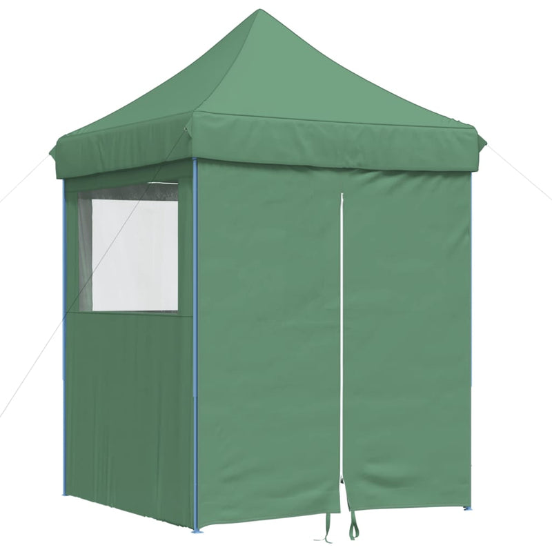 Afbeelding laden in galerijviewer, Vidaxl partytent inklapbaar pop-up met 4 zijwanden groen
