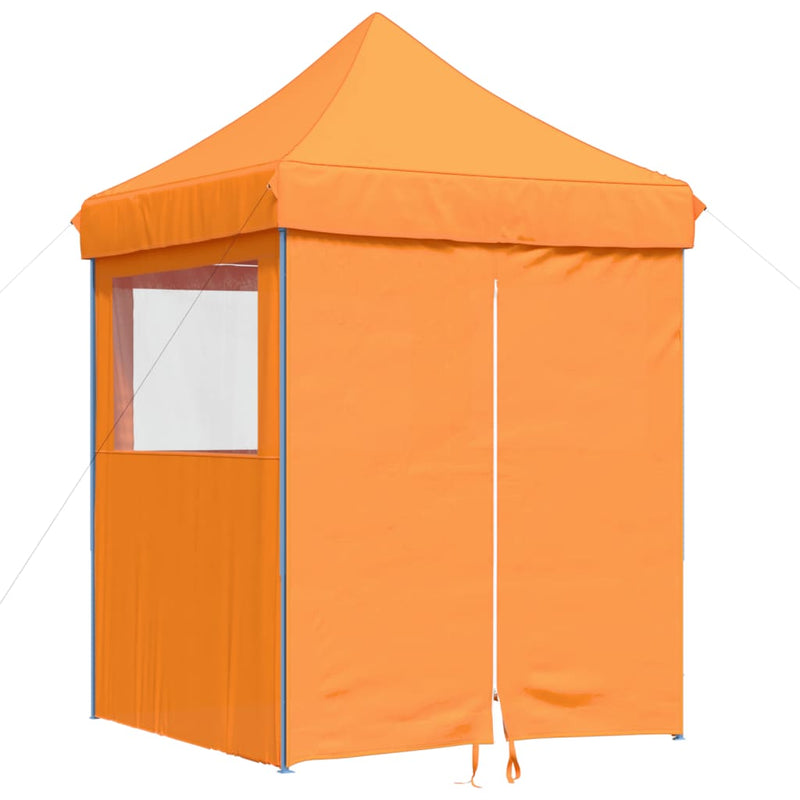 Afbeelding laden in galerijviewer, Vidaxl partytent inklapbaar pop-up met 4 zijwanden oranje

