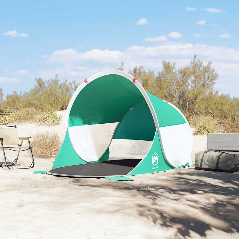 Afbeelding laden in galerijviewer, Vidaxl strandtent pop-up waterdicht zeegroen
