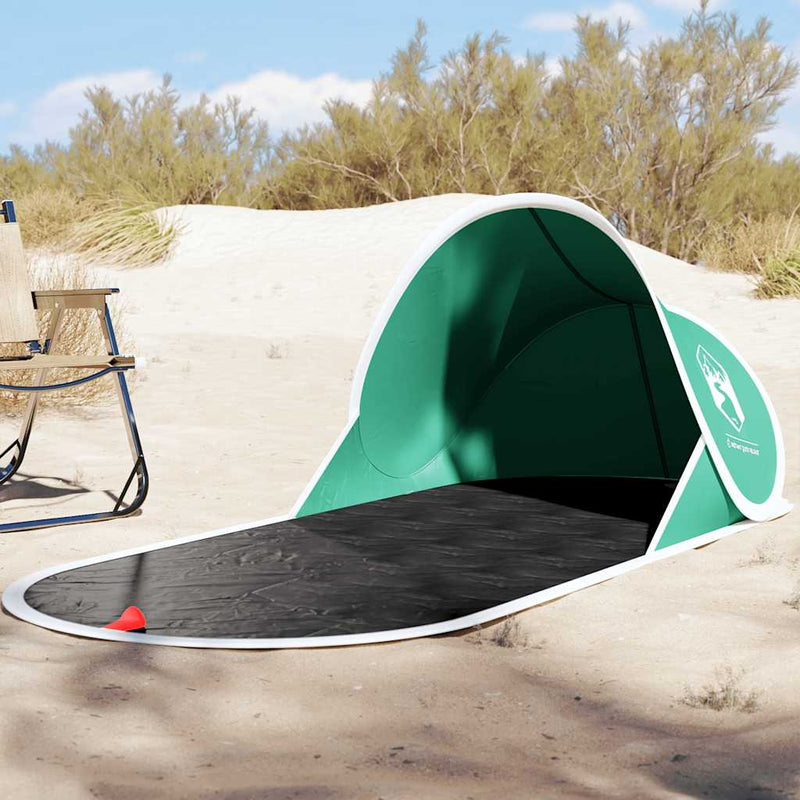 Afbeelding laden in galerijviewer, Vidaxl strandtent pop-up waterdicht zeegroen
