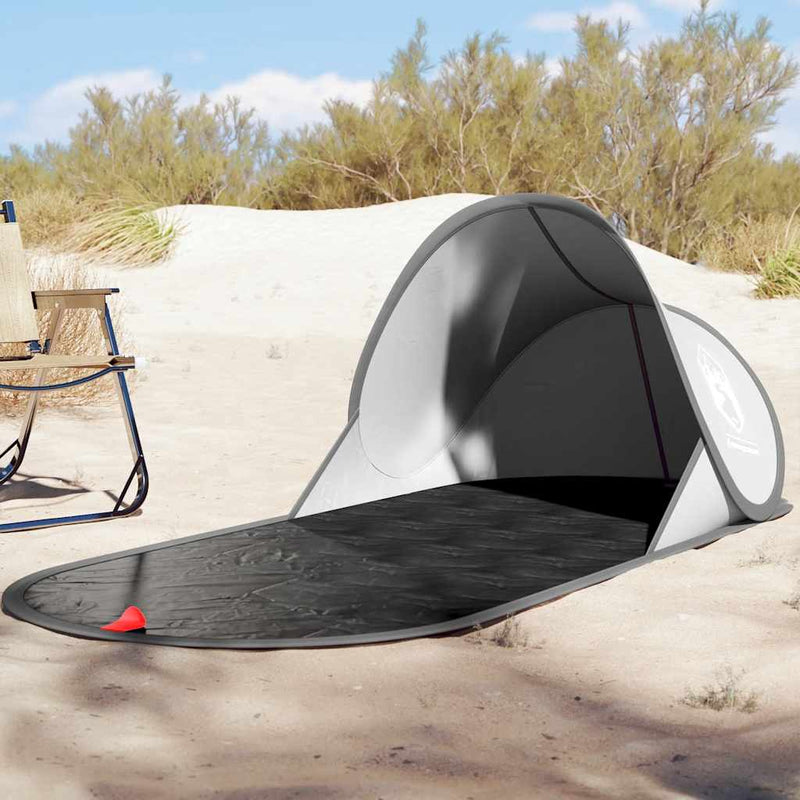 Afbeelding laden in galerijviewer, Vidaxl strandtent pop-up waterdicht grijs

