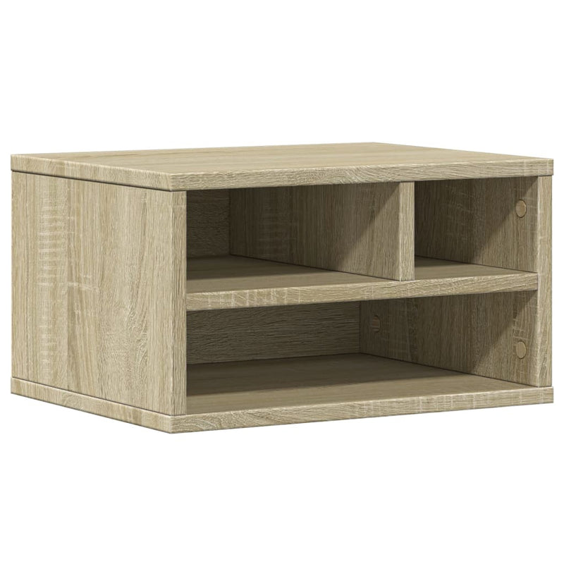 Afbeelding laden in galerijviewer, Vidaxl printerkastje 40x32x22,5 cm bewerkt hout sonoma eikenkleurig
