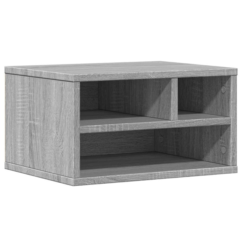 Afbeelding laden in galerijviewer, Vidaxl printerkastje 40x32x22,5 cm bewerkt hout grijs sonoma eiken

