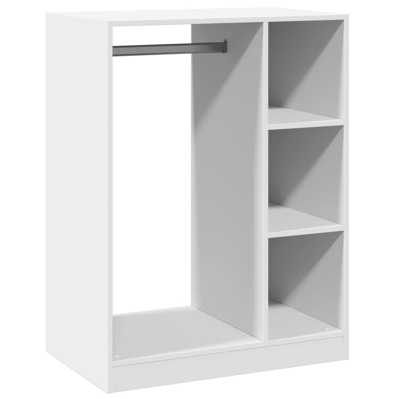 Afbeelding laden in galerijviewer, Vidaxl kledingkast 77x48x102 cm bewerkt hout wit
