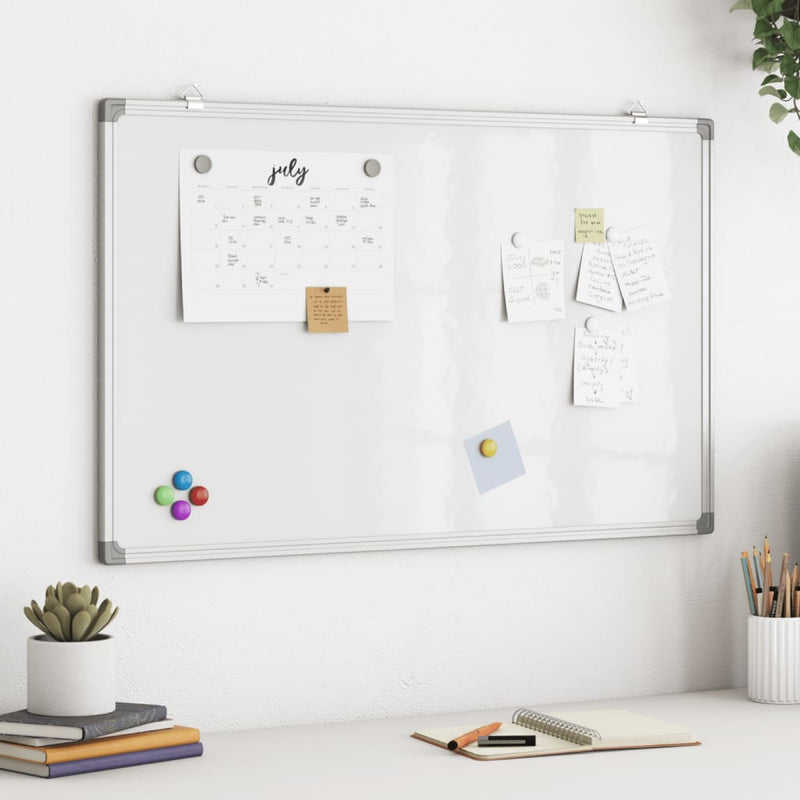 Afbeelding laden in galerijviewer, Vidaxl whiteboard magnetisch 80x50x1,7 cm aluminium
