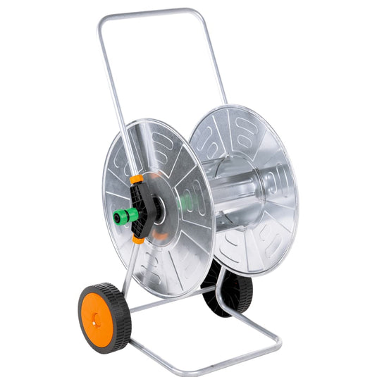 Vidaxl tuinslangkar voor 110 m 1 2 of 80 m 3 4 slang staal