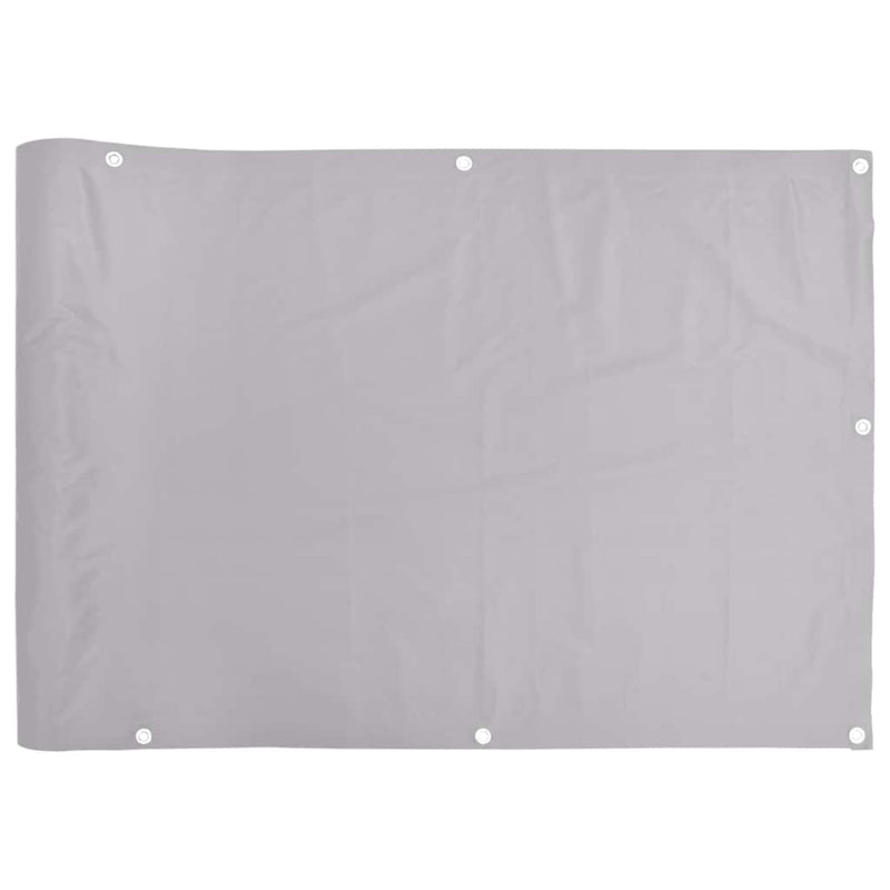 Afbeelding laden in galerijviewer, Vidaxl balkonscherm 700x75 cm pvc grijs
