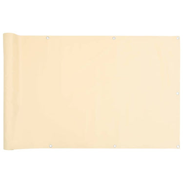 Vidaxl balkonscherm 800x75 cm pvc crèmekleurig