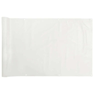 Vidaxl balkonscherm 500x75 cm pvc wit